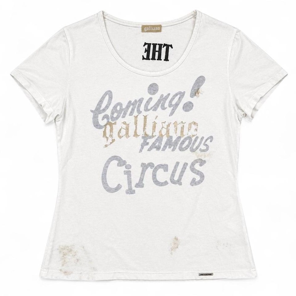 John Galliano S/S 1997 "The Circus Collection" Dirty T-Shirt Reversible